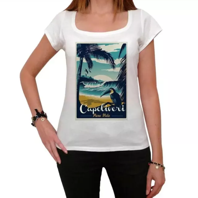 Camiseta Estampada para Mujer Capoliveri Playa Pura Vida – Capoliveri Pura Vida