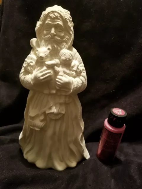 Toyland Santa Claus Ready To Paint Unpainted Ceramic Bisque