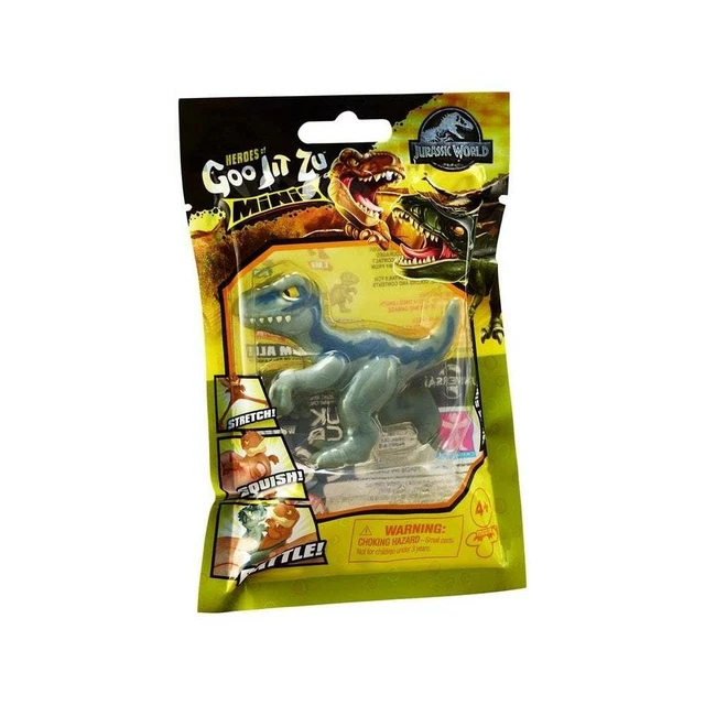 JURASSIC WORLD HEROES Of Goo Jit Zu Minis Blue Stretch Toy EUR 5,58