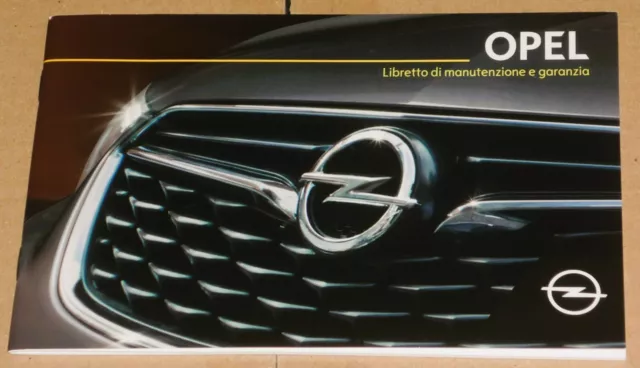 Opel libretto manutenzione e garanzia,Opel Astra,Opel Grandland service 2019