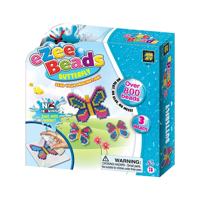 AMAV Toys Water Fuse Beads Kit for Kids Craft Art with 800 Beads, No Ironing,...