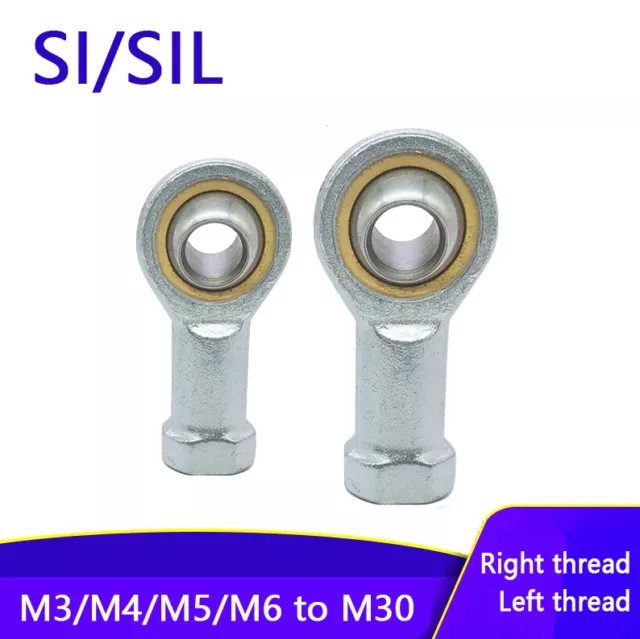 Female Rod End Bearing Rose Joint Right/Left Hand Thread M3 M4 M5 M6 - M30