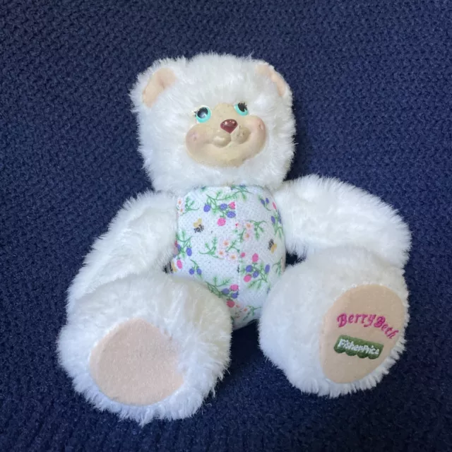 Fisher Price Plush 10” Berry Beth Bear 1998 Stuffed Animal Toy Lovey