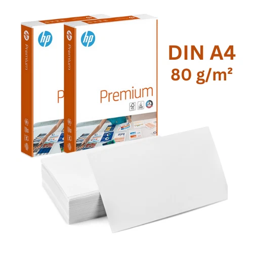 DRUCKERPAPIER DIN A4 80 g/m² HP Premium Kopierpapier Laserdruckerpapier