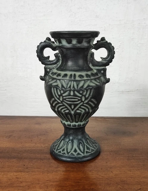 Vase hexagonal en faïence de Delft Fleurs - SA - Antiquités