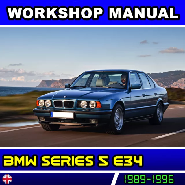 Bmw Series 5  E34 Repair Manual 1989 - 1996 Service Workshop English On Cd