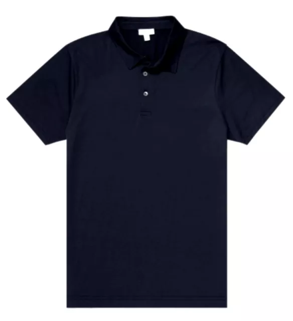 SUNSPEL - Polo jersey classic manches courtes coton bleu marine NAVY XXL - Neuf