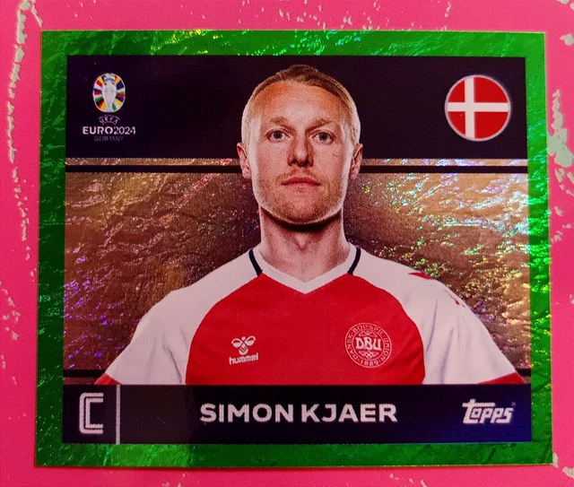 EM2415 TOPPSEURO 2024 + Sticker Parallel Green Den2 Simon Kjaer £14.