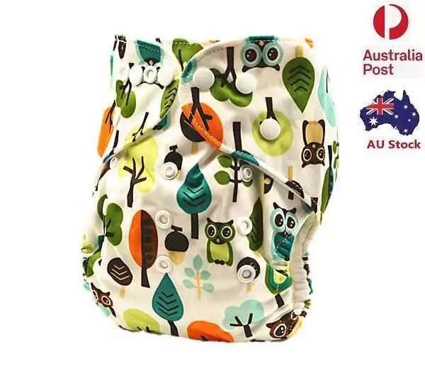 Waterproof Reusable Adjustable Modern Cloth Nappies Baby MCN Nappy Diaper (D268)