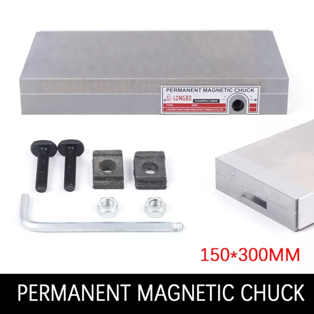 Rectangular Permanent Magnetic Chuck Grinding Sealed Chucks Processing 6” x 12”