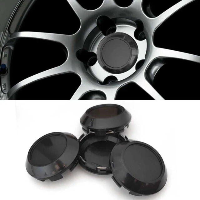 Elegante materiale ABS nero mozzo ruota copertura centrale diametro esterno 76MM