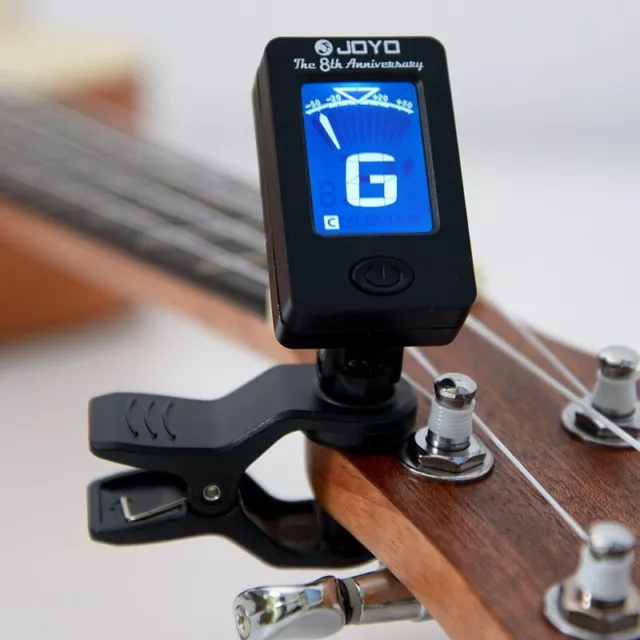 Sintonizador De Guitarra Acústica Cromática Bajo Violín Afinador LCD 360 Grados