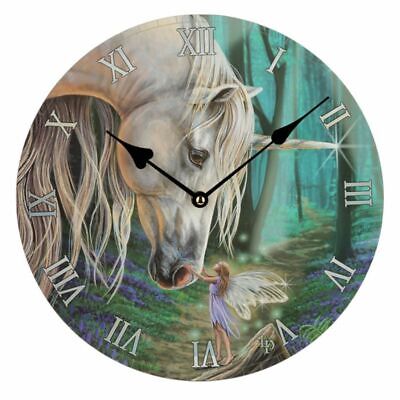 Lisa Parker Design Fantasy Unicorn and Fairy Whispers Wall Clock