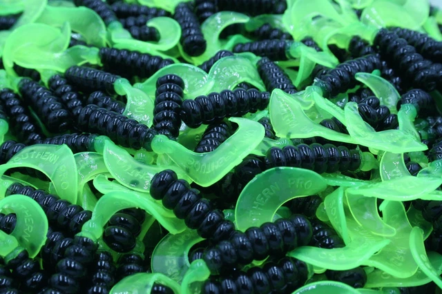 Chartreuse Sparkle Twister Tail Grubs - 1.5" Fishing Lures For Crappie, Bluegill, Trout, Bass, Panfish