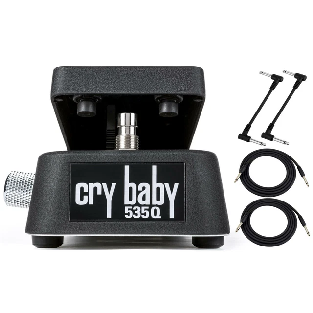 Dunlop 535Q Cry Baby Multi Wah Effects Pedal, Black with Cables