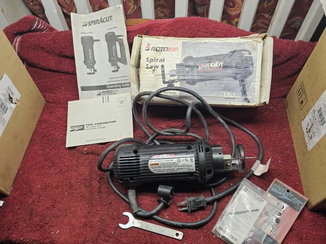 Spiracut Roto Zip  RTM01 Rotomite Original Drywall Cutter 3.6 amp Motor USA