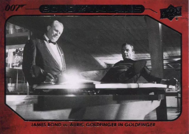 James Bond Collection Bond Vs Villains Chase Card BV-1 Auric Goldfinger