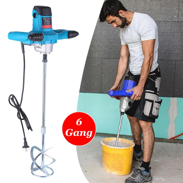 2600W 6 Vlocità Miscelatore Professionale, Miscelatore per Malta Foraggio Cement