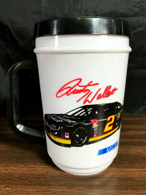 Rusty Wallace #2 NASCAR Racing Team Mug Cup 22 oz Travel Insulated Tumbler VGC