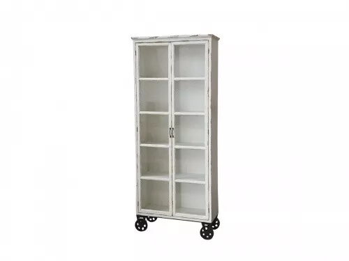 Alter Vitrinenschrank mit Glastüren von Chic Antique