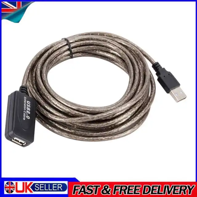 5/10/15m USB 2.0 Extension Cables Male to Female Active Repeater Extender Cord U