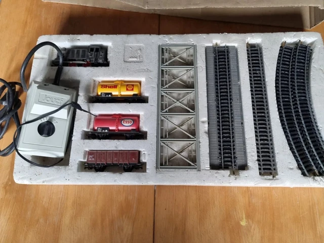 Train électrique En Alliage Avec Piste 186 Cm, Lumières, Sons, 16 Pièces Accessoires – Pour Ados Dès 16 Ans, Cadeau Collection !
