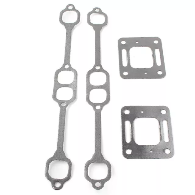 Exhaust Gasket Manifold Mercruiser 5.0 mpi 5.7 350 Mag Riser Block v8 Elbow Kit