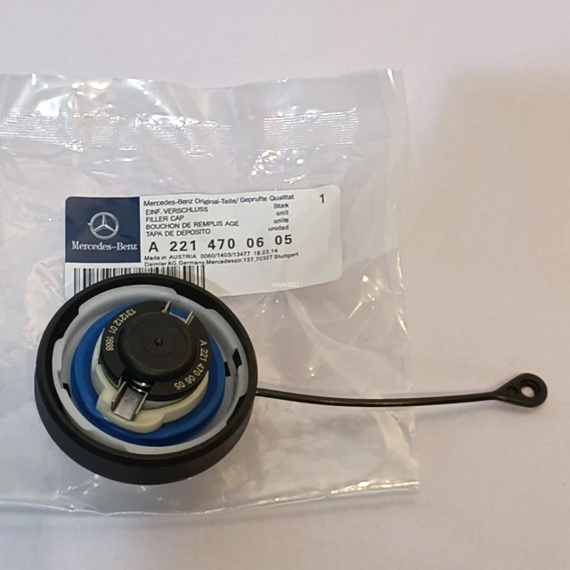 GENUINE MERCEDES BENZ Fuel Gas Tank Filler Cap With Strap OEM