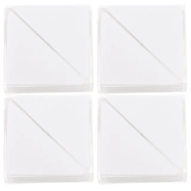 60PCS collar stays for mens dress shirts Transparent For Dress Triangle collar s