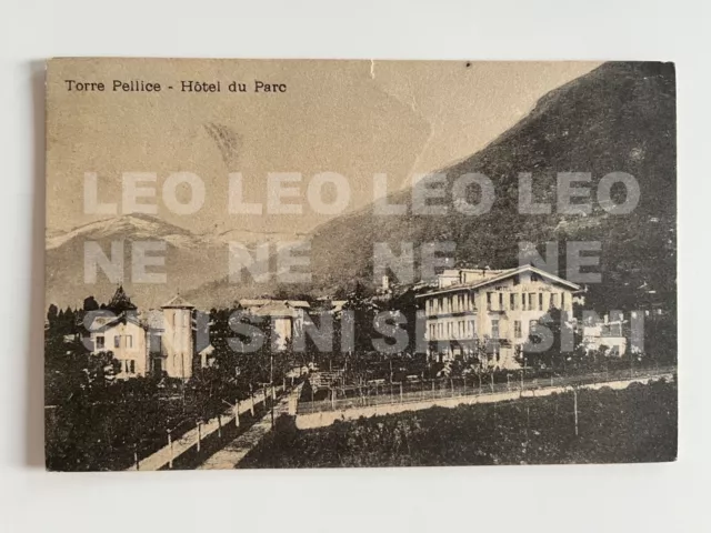 CARTOLINA TORRE PELLICE (TO) Hotel du Parc - ANNO 1917 - VG