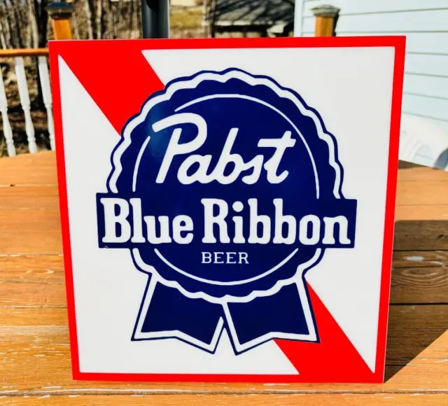 Pabst Blue Ribbon Beer Sign On 11.25" Gloss Acrylic - Handmade In The USA!