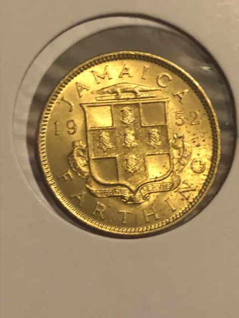 Jamaica 1952 1 Farthing Coin Unc