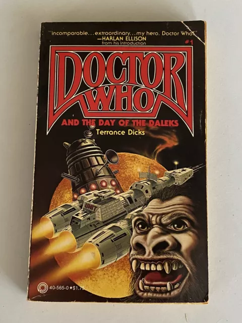 DOCTOR WHO and the Day of the Daleks Terrance Dicks #1 Paperback 1st print 1979
