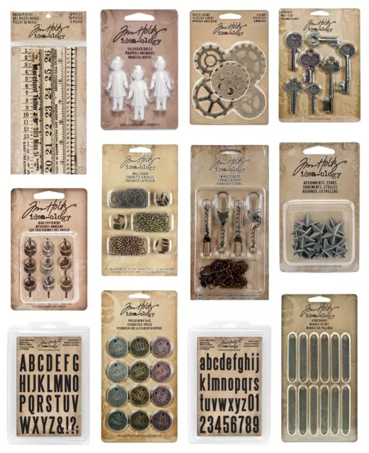 Tim Holtz - Idea-ology - stamps & embellishments - select from drop down menu