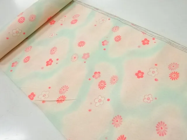 83315# Japanese Kimono / Bolt For Juban / Cloud With Flower