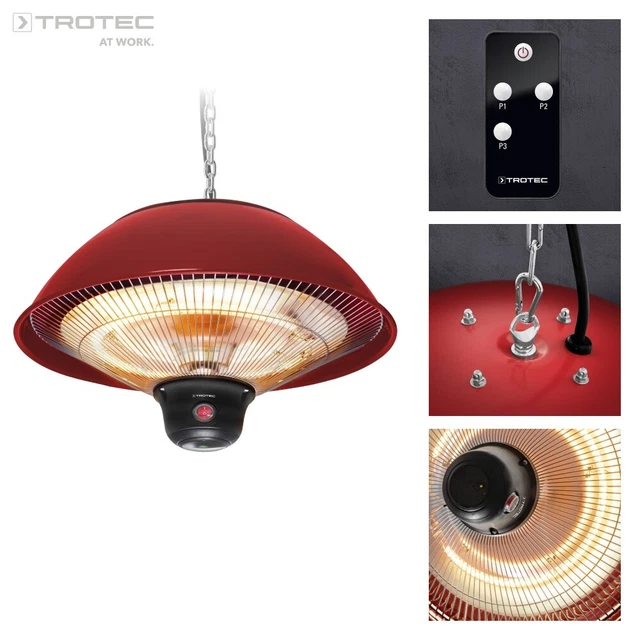 TROTEC Design-Deckenheizstrahler IR 1510 SC Infrarot Heizer Heizgerät 1,5 kW