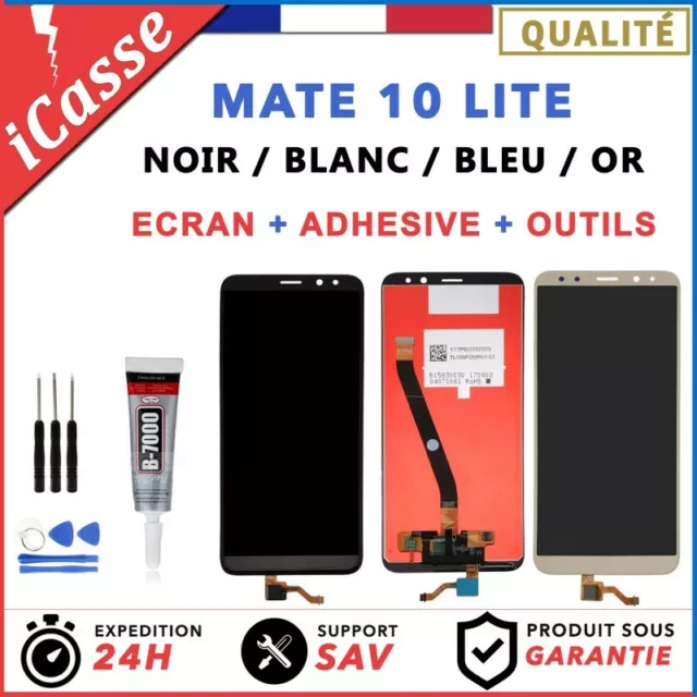 ECRAN LCD + VITRE TACTILE pour HUAWEI MATE 10 LITE NOIR BLANC BLEU OR + OUTILS