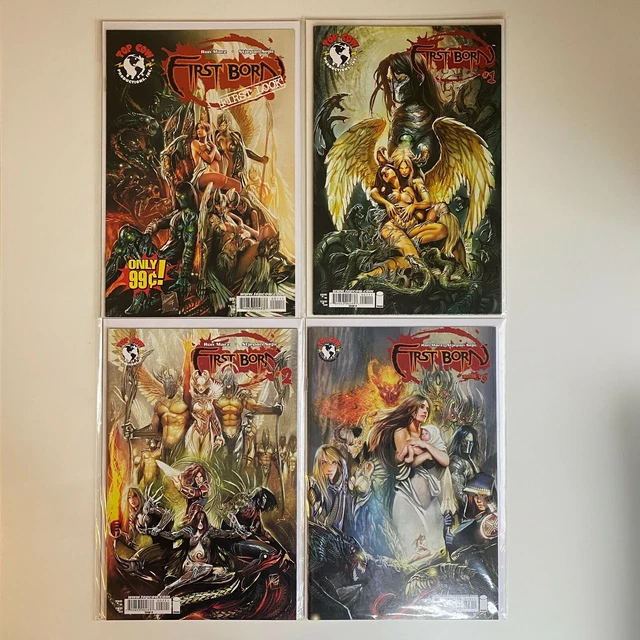 Top Cow Comics First Born #1 2 3 & First Look 2007 NM Unread