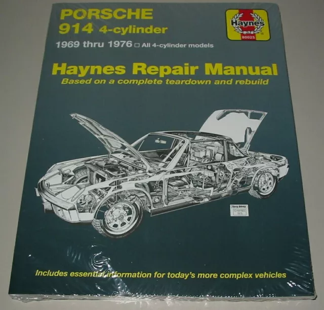 Repair Manual Porsche 914 mit 4 Zylinder Motor 1969 - 1976 Reparaturanleitung!