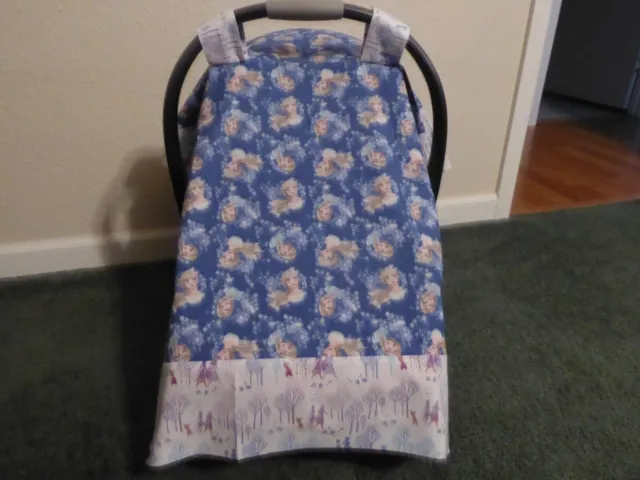 **DISNEY FROZEN 2**  Handmade Baby Infant Car Seat Canopy-Cover