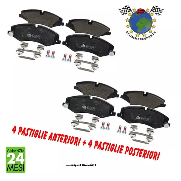 Kit Pastiglie freno Ant+Post Maxgear per SEAT TOLEDO I VW GOLF III II r62