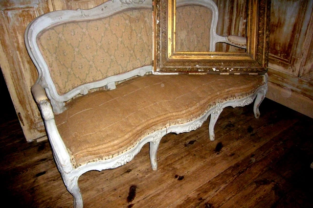 Barock Stuhl Sitzbank Sitzmöbel Sessel  Louis XVI Schweden Sofa Polstermöbel