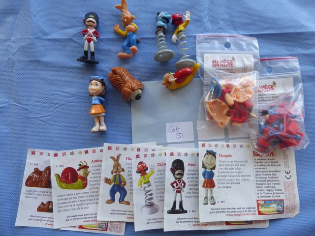 Lot De 3 Figurines Au Choix Le Manège Enchanté + Bande Kinder 2005 - Occasion