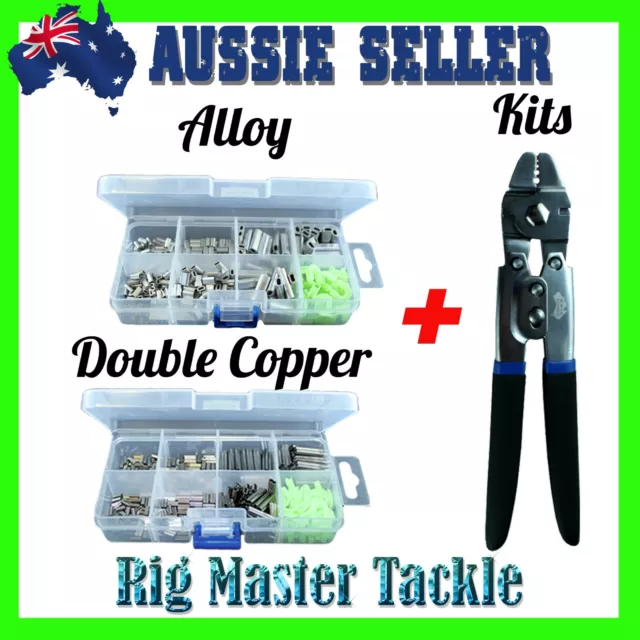 Choose Alloy OR Double Copper Sleeves Box OR Crimping Tool PLUS Crimps Box Kit