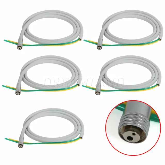 5Pcs Silicon Dental 2 Hole Hose Tube Tubing Cable for High Low Handpiece Turbine