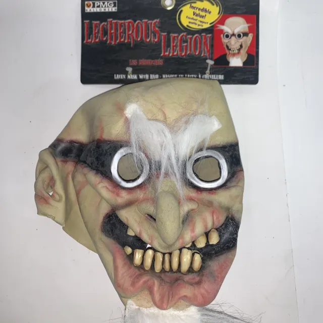 Vintage PMG Lecherous Legion Halloween Mask Prop 2001 Original Card