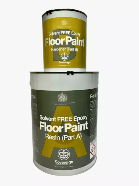 Sovereign 2 Part Epoxy Floor Paint Solvent Free Slate Grey 5kg