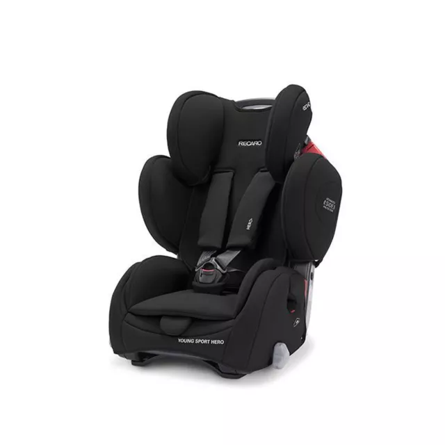 Asiento infantil Recaro Young Sport Hero negro profundo (9-36 kg 19-79 libras) nuevo 2