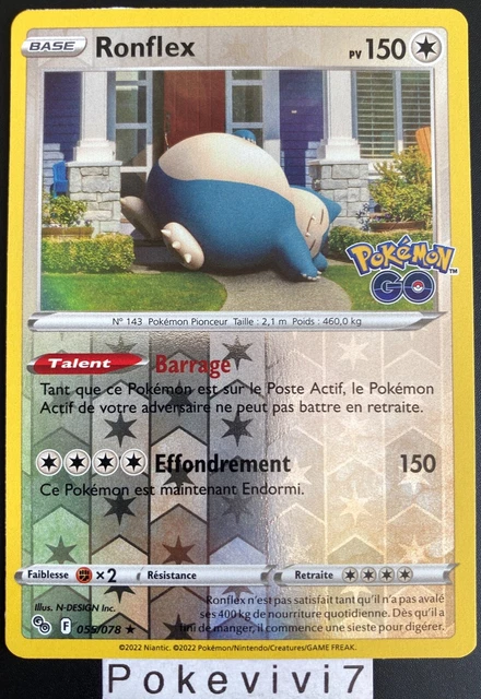 Pokemon Card RONFLEX 055/078 Holo REVERSE Pokemon GO EB10.5 EN NEW