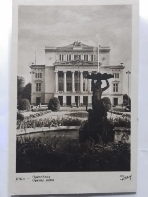 Riga, Opernhaus, Postkarte